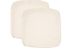 Sqodok Outdoor Cushion Covers 25x27 inch, 2Pack Patio Cushion Covers for Outdoor Furniture Waterproof Outside Seat Slipcovers Replacement Chair Cushion Covers for Sofa, Wicker Chair, Ivory