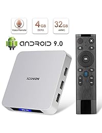 Android 8.1 TV Box, haosihd Ai uno inteligente Android TV Box con mando a distancia de voz, 4 GB de RAM, 32 GB de ROM RK3328 Quad Core, WiFi incorporado BT 4.0 4 K Full HD