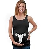 Very Cute Baby Lifter - Reps for Mom Funny Pregnancy Maternity Tank Top Tunic