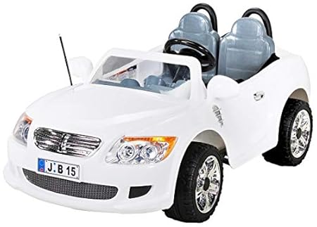 Actionbikes Kinder Elektroauto 2-Sitzer B15 mit 2 x 45 Watt Motor EXTRA GROß Elektro Kinderauto Kinderfahrzeug (weiss)