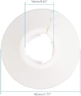 SuSohr 10x Plastic Radiator Pipe Collars Covers for 15mm Pipe White view 2