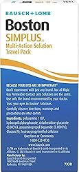 Bausch & Lomb Boston Simplus Travel Kit-1 oz, 2 pack