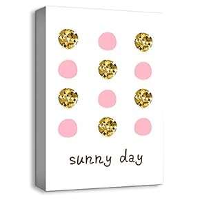 Pink for Little Girl Home Artwork for Kids Bedroom