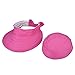 Vbiger Butterfly Knot Sun Wide Brim Visor Floppy Fold Beach Hat (Rosy Red)