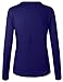 BH B.I.L.Y USA Women's Unique Button Long Sleeve Soft Knit Cardigan Sweater Royal Blue Medium