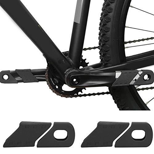 Jadeshay Bike Crank Protector,Silicone Bike Crank Protection Sleeve Arm Boots Protector Bicycle Accessory,4PCS (Color : Black) - Thumbnail 4