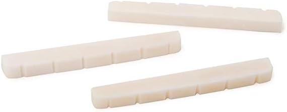 Alnicov 42MM Unbleached Pure Bone Nut Guitar Slotted Bone Nut For Strat Tele Electric Guitar 42X3.5MM, 42x3.5x4.8mm - Image 4
