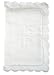 Stephan Baby Keepsake Bible with Embroidered Cover and Scalloped Edge, White