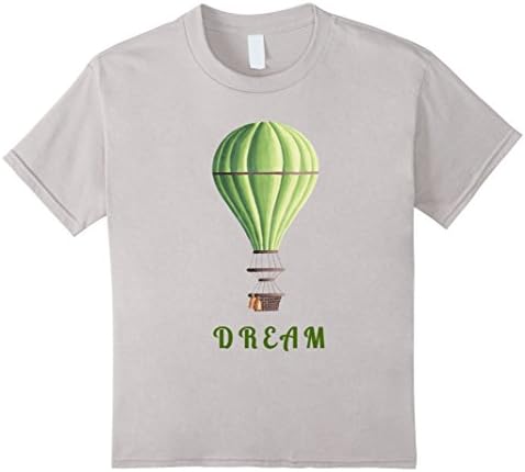 unisex-child Dream Hot Air Balloon T Shirt  12 Silver