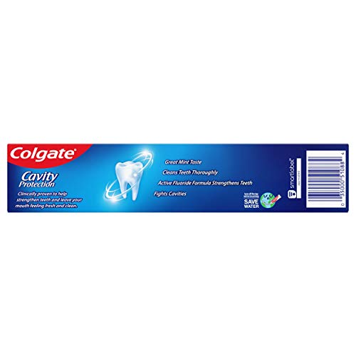 COLGATE CAVITY PROTECTION REGULAR FLUORIDE TOOTHPASTE, WHITE, 6 OZ