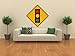 Street & Traffic Sign Wall Decals - Stop Ahead Symbol Sign - 12 inch Removable Graphic