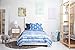 Chital Unisex Twin Bed Sheets | 4 Pc Gender Neutral Kids Bedding Set | Winter Snowflake Print | 1 Flat & 1 Fitted Sheet, 2 Pillow Cases | Durable Super-Soft, Double-Brushed Microfiber | 15” Deep