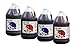 Blue Raspberry, Cherry, Grape, Strawberry Snow Cone & Shave Ice Syrup-mixed Case-4 Gallons