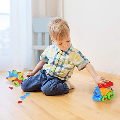 image for Minmi Build a Motorcycle, Airplane and Train, Take Apart DIY Montessor