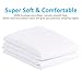 Toplus White Pillowcases Queen Size Set of 2, 20