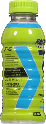 FAST TWITCH ENERGY DRINK FROM GATORADE, GLACIER FREEZE, 12OZ BOTTLE, 200MG CAFFEINE, ZERO SUGAR, ELECTROLYTES