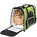 Paws & Pals Airline Approved Pet Carrier - Soft-Sided Carriers for Small Medium Cats and Dogs Air-Plane Travel On-Board Under Seat Carrying Bag with Fleece Bolster Bed for Kitten Cat Puppy Dog Taxi