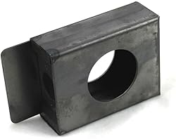 Gate Lockbox Single Hole Weldable Steel Unpainted
