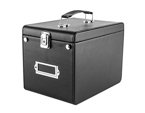 Jack Cube CD Case Storage Box Case Bag DVD Organizer Holder with Hanging Cases and Handle to Carry(Black, 9.45 x 6.8 x 7.1 inches) - :MK216A