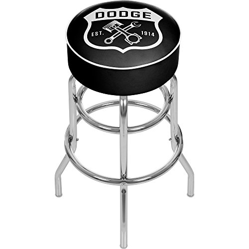 Trademark Gameroom Dodge Garage Padded Swivel Bar Stool