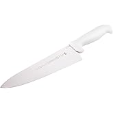Mundial 5600 Series 8-Inch Chef’s Knife, High-Carbon Stainless Steel Blade, White Polypropylene Handle, Professional Kitchen Knife, NSF Certified