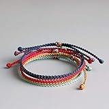 TALE Lucky Rope Bracelet Tibetan Buddhist Hand Braided Knots - Thin Edition