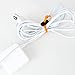 Foto&Tech Multipurpose Extra Thick Elastic Cable Tie and Organizer, Adjustable Cable Strap Toggle Tie, Reusable Tangle Tamer, Cable Management for Cord and Cable (10x 16CM, Orange)