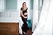 Black Maternity Nursing Wrap Top Sleep Set Sleepwear Small