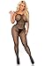 Cocolicious Women's Controlled Chaos Bodystocking, Black, One Size