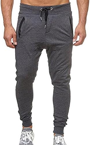 Men Pants Casual,Men Sportswear Casual Elastic Fitness Workout Running Gym Pants Trousers