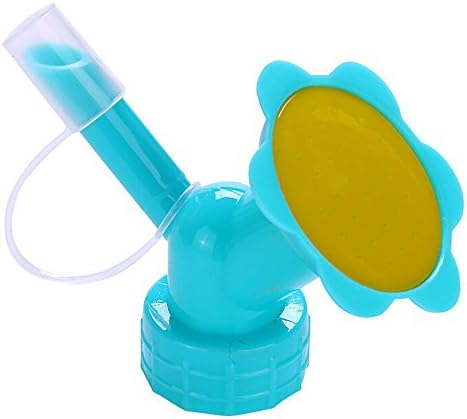 Kailemei Home Watering Cans Sprinkler 2In1 Plastic Sprinkler Nozzle for Flower Waterers Bottle (Blue)