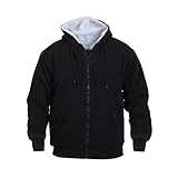 Rothco Heavyweight Sherpa-Lined Zippered Sweatshirt - Big Sizes