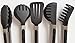 5 Mini Stainless Steel Tongs Set- Multipurpose, Use Daily to Prep, Toss, Serve. Lifetime (Black)