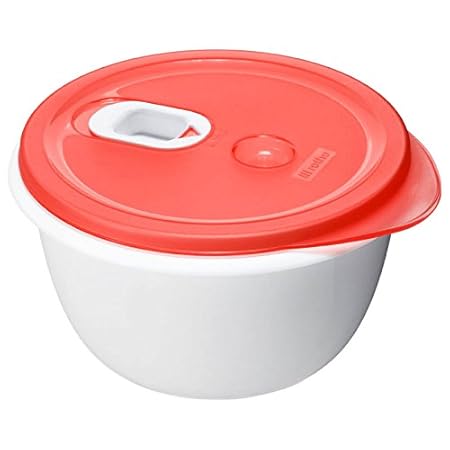 Rotho 7370100203 Mikrowellen-Speiseteller Micro Clever - Mikrowellengeschirr mit tiefem Teller und Deckel - Mit Ventil im Dec