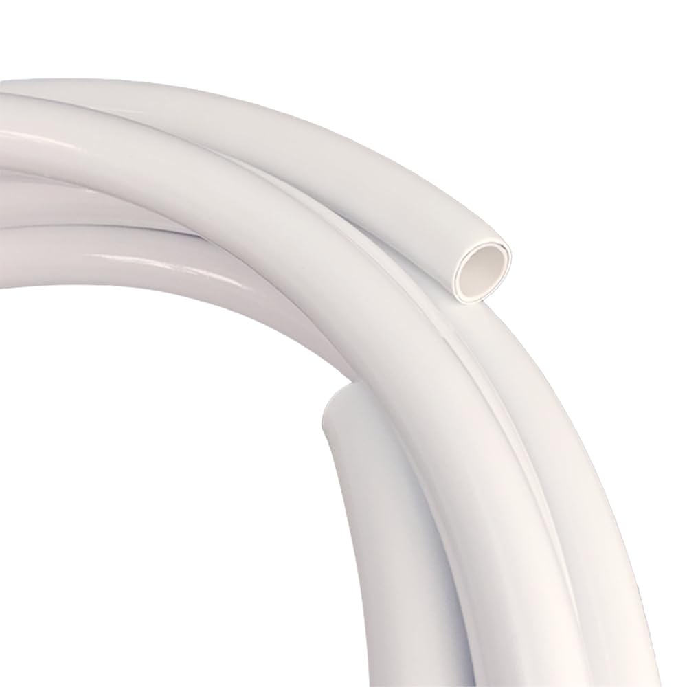 Photo 1 of 16ft Flexible Pipe PVC Tubing - Bendable Pipe Stem for Artificial Flowers Stem, Balloon Arches, Floral Wedding Decor, DIY Crafts, Cosplay Props & Educational Projects. (16mm 16Ft White)