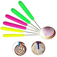 Gooday 6 PCS Scriber Needle Modelling Tool Marking Patterns Icing Sugarcraft Cake Decorating