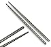 Valtcan Titanium Chopsticks TWO 2 Pairs Set 9 inch 230mm Square Handles Round Body Ti Ultra Light Camping Backpacking Utensils with Two Pouches Meal Utensils for Rice, Sushi and Noodle Dishwasher Safe