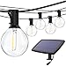 Solar String Lights Outdoor, LED String Lights Solar Patio Lights with 27 Bulbs, Waterproof, USB Rechargeable, 4 Lighting Modes, 27 FT Heavy Duty Patio Starry Lights for Backyard Garden Porch Party