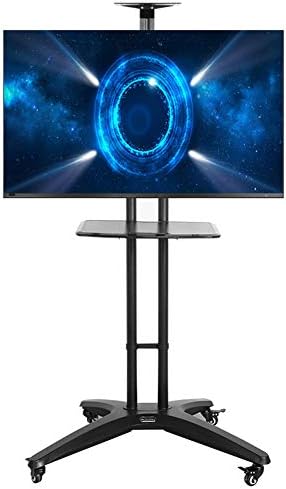 Universal TV Cart for 32-65 Inch Height Adjustable Horizontal Fine-Tuning System for Flat Panel LED LCD Plasma Screen Bedroom Living Room Reception Hall