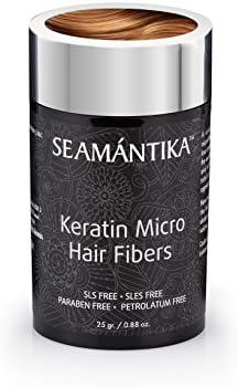 Hair Fibers Building Instantly Younger Look with Full, Thick Hair – Give Appearance of Instant Hair Growth – Conceal Male and Female Hair Loss for Immediate Anti Aging by SEAMANTIKA - .88 oz