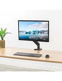 VIVO   Soporte de escritorio con muelle neumático para monitor de aluminio