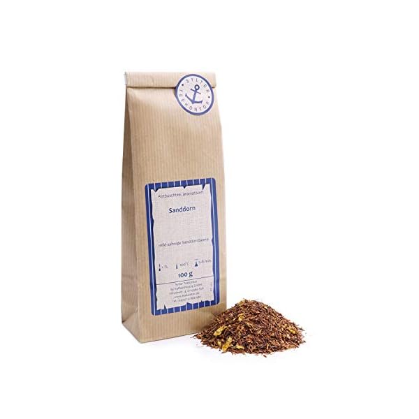 Rotbuschtee lose Rooibos-Tee Sanddorn Sanddornbeeren Rooibos Tee mild-sahnige Sanddornbeere Südafrika 100g