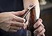 Tablecraft Magnetic Stainless Steel Bottle and Can Opener with Wood Handle, Clamshell