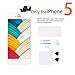 Screen Replacement for iPhone 5 P-zone LCD Touch Display Digitizer White Include Home Button Full Pre-assembly Kit with Repair Tools and Screen Protector