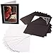 Cardboard Reality - iFrame Self-Standing Greeting Cards with Photo Insert | Matboard Cards & Envelopes | Holds 4” x 6” in. Photo | Customizable DIY Cards for Holiday, Thank You, Graduation (15-Pack)