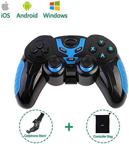 PinPle Bluetooth Game Controller Wireless Rechargeable Gamepad with Clip - Support Android/Windows - for Phone/iPad/Smartphone/Tablet/PC/TV Box