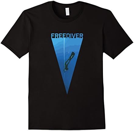 Men's FreeDiver - Scuba and free diving T-shirt Large Black