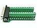 So-myshtech Connector DB25 D-SUB Male Plug 25-pin Port 2 Row Terminal Breakout PCB Board