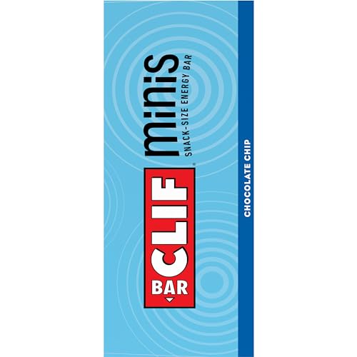 CLIF BAR MINIS – CHOCOLATE CHIP – MADE WITH ORGANIC OATS – 4G PROTEIN – NON-GMO – PLANT BASED – SNACK-SIZE ENERGY BARS – 0.99 OZ. (20 PACK)