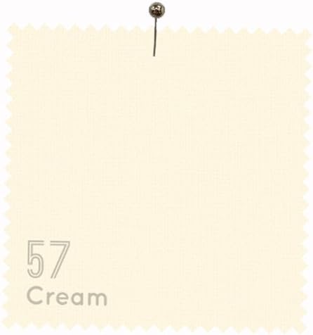 Cotton American Made Brand 100% Cotton Quilting Fabric Solid by the Yard -amb001-57 Cream